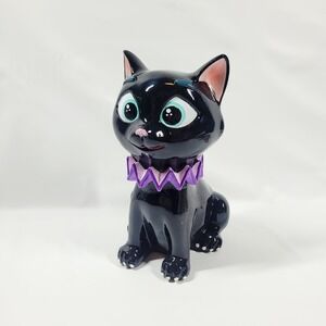 Cracker Barrel Black Halloween Cat Jester Figure Large 9" Resin